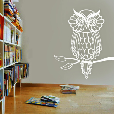 87% OFF on DeStudio Owl On Branch One Size Tiny Wall Sticker