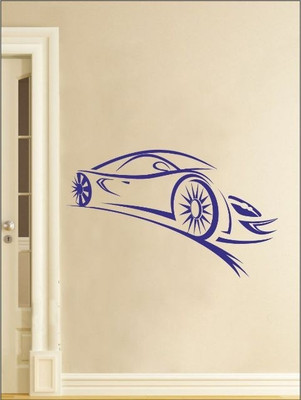 82% OFF on Wall1ders The Ferrari PVC Vinyl Sticker Sticker Pack of 1