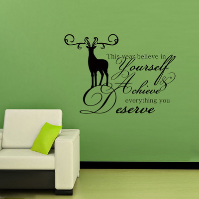 30% OFF on Creative Width Decor Achieve What You Deserve Vinyl Sticker Sticker Pack of 1