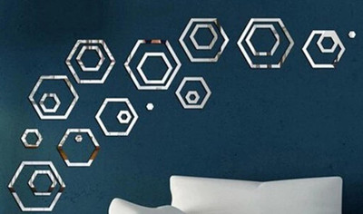 28% OFF on Saifee 3D Home Office Decor Wall Decals Hexagon Acrylic Sticker 28% OFF on Saifee 3D Home Office Decor Wall Decals Hexagon Acrylic Sticker