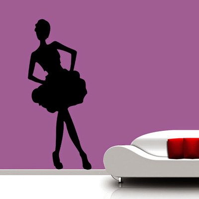 50% OFF on DeStudio DeStudio Dancing Girl Wall Stickers Size MEGA WALL STICKER Sticker