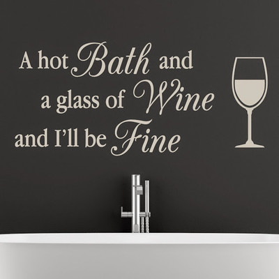 50% OFF on DeStudio Wine Interior Color Gray Size 135 X 60 Cms Wall Sticker