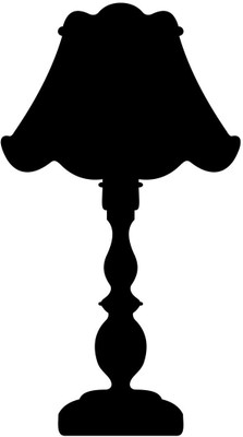 Chipakk Lamp 4 - Black Wall Decal Medium Pigmented Polyvinyl Films Imported Sticker