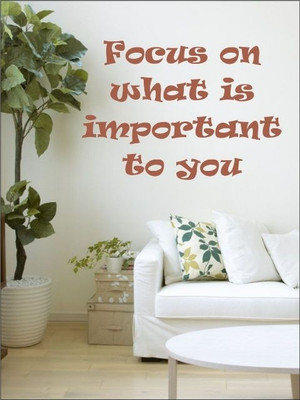 71% OFF on Wall1ders Focus PVC Vinyl Sticker Pack of 1