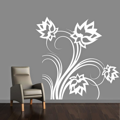 87% OFF on DeStudio Lotus Flowers Size Tiny Wall Sticker