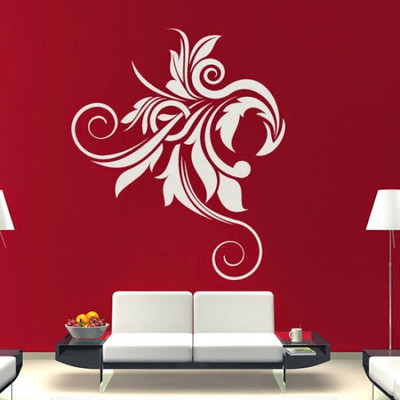 50% OFF on DeStudio Floral Edge One Size Giant WALL STICKER Sticker