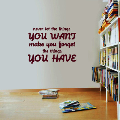 40% OFF on Creative Width Decor Never Let The Things Vinyl Sticker Sticker Pack of 1