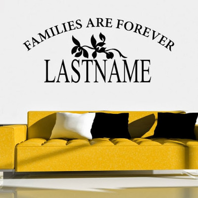 80% OFF on DeStudio DeStudio Families Are Forever Personalised Wall Stickers Size SUPER WALL STICKER Sticker
