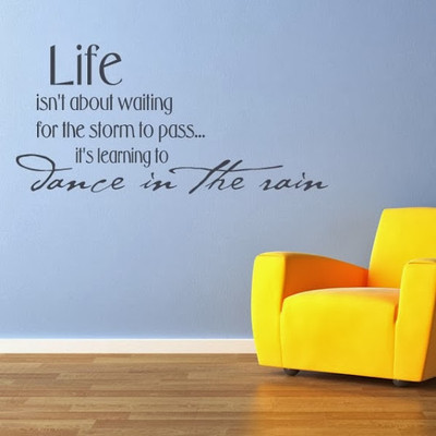 50% OFF on DeStudio DeStudio Life Isn't About Waiting Wall Stickers Size GIANT WALL STICKER Sticker