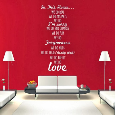 50% OFF on DeStudio DeStudio In This House One Wall Stickers Size GIANT WALL STICKER Sticker