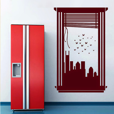 66% OFF on DeStudio DeStudio Urban Window Two Wall Stickers Size SMALL WALL STICKER Sticker