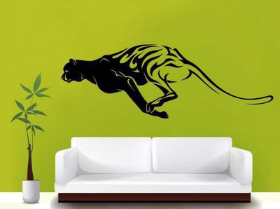 40% OFF on Hoopoe Decor Running panther Wall Sticker Pack of 1