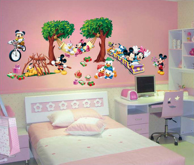 33% OFF on Pindia Mickey & Party On Rollercoaster Wall Sticker