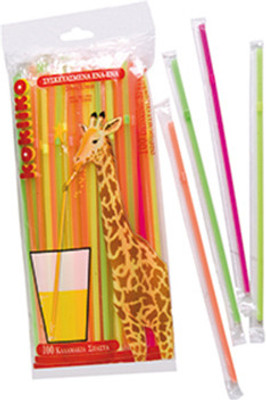 Disney Bendable Drinking Straw Multicolor, Pack of 100 Disney Bendable Drinking Straw Multicolor, Pack of 100