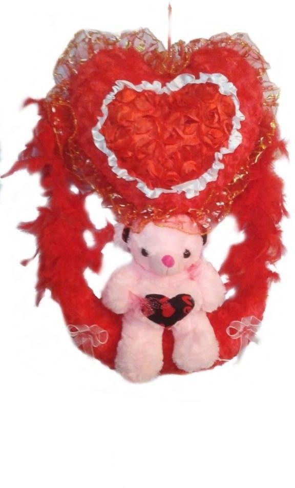 45% OFF on MFT Swing Teddy Printed Heart Pt M - 24 Inch