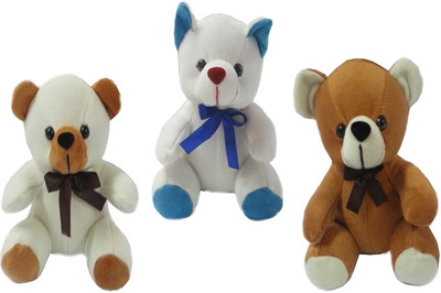 58% OFF on Fun&Funky Set Of 3 Cubby Bear - 6 Inch