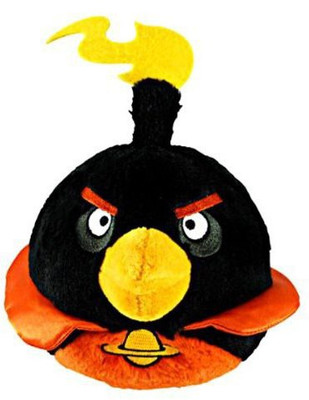 Angry Birds Space 5Inch Black Bird With Sound (Black)