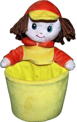 Soft Buddies Kevin Doll Utility Holder - Orange & Yellow - 10 inch Soft Buddies Kevin Doll Utility Holder - Orange & Yellow - 10 inch