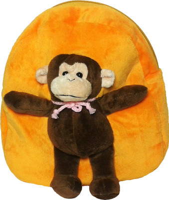 Soft Buddies Plush Toy Bag With Animal - Monkey - 10.4 inch Soft Buddies Plush Toy Bag With Animal - Monkey - 10.4 inch