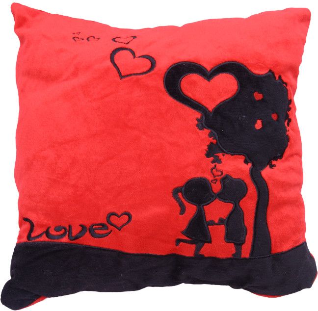 65% OFF on Gallibazaar Red And Black Pillow - 12 inch