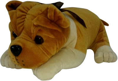 Soft Buddies Lying Bull Dog L - 7 inch Soft Buddies Lying Bull Dog L - 7 inch