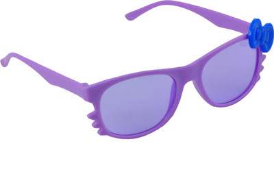 60% OFF on Angel Glitter Purple Rainbow, Blue Bow Kids Wayfarer Sunglasses