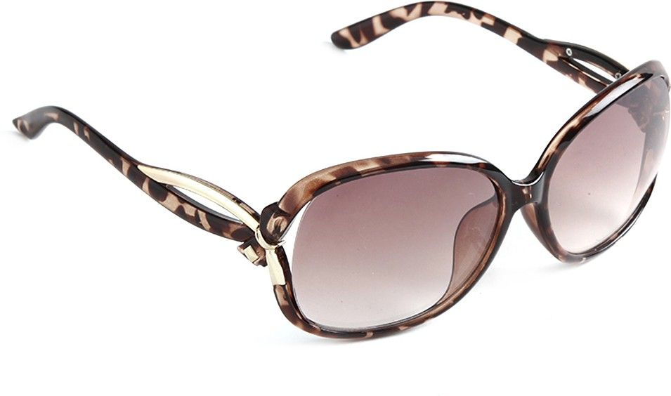 20% OFF on Stol'n Stylish Brown&Black Animal Printed Over-sized Sunglasses