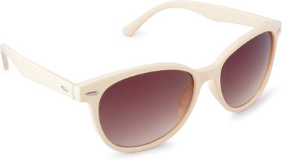 49% OFF on Stol'n Stylish White&Brown Wayfarer Sunglasses