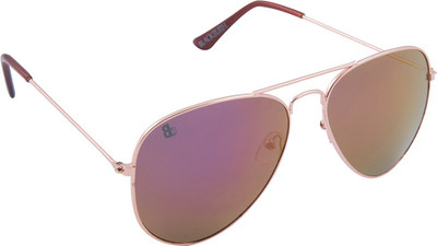 53% OFF on Black Burn Aviator Sunglasses