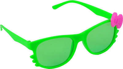 60% OFF on Angel Glitter Lil Leafy Green, Pink Bow Kid's Wayfarer Sunglasses