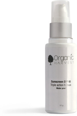 16% OFF on Organic Harvest Sunscreen- Triple action formula Water proof - SPF 60 16% OFF on Organic Harvest Sunscreen- Triple action formula Water proof - SPF 60