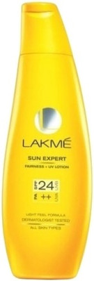 Lakme Sun Expert Fairness + UV Lotion - SPF 24 PA++ Lakme Sun Expert Fairness + UV Lotion - SPF 24 PA++