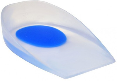 Relief Silicon Heel Pad Foot Support (S, White, Blue) Relief Silicon Heel Pad Foot Support (S, White, Blue)