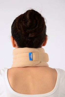 Vissco Cervical Collar With Chin Support Neck Support (S, Beige)