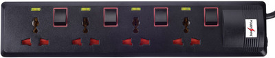 Powersafe PS-SP400MS-03 4 Socket Multi Switch Spike Guard 3 Mtr Cable 4 Strip Surge Protector