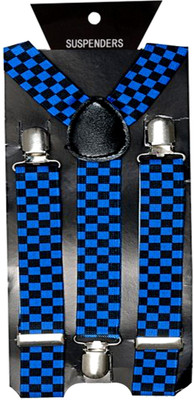 Vecom Y-Back Suspenders for Men Blue Vecom Y-Back Suspenders for Men Blue