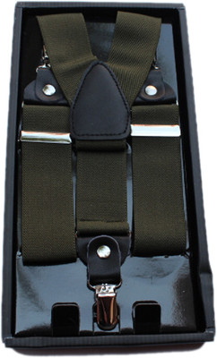 Winsome Deal Y-back Suspenders for Men Green