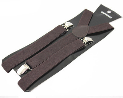 50% OFF on Vecom Y-Back Suspenders for Men Brown