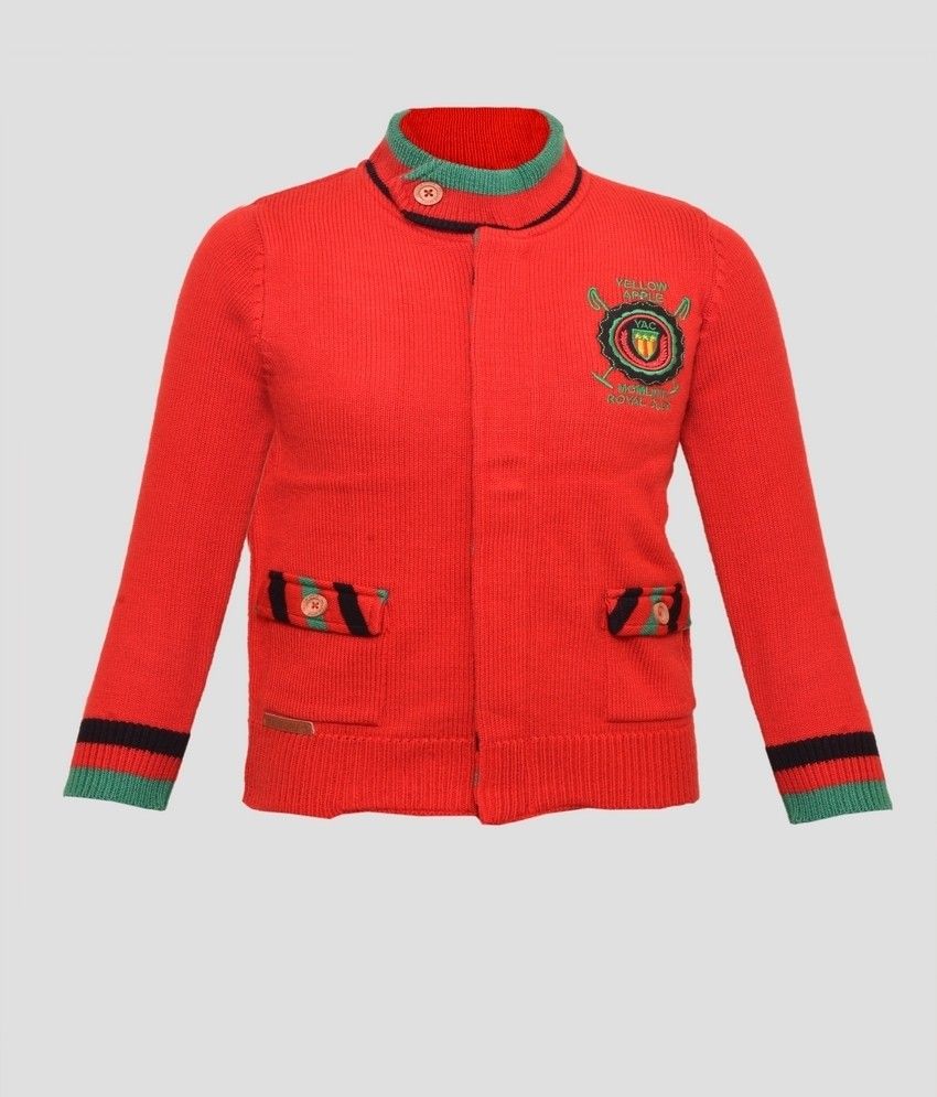 20% OFF on Yellow Apple Solid Round Neck Casual Boy's Sweater