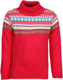 50% OFF on Bells and Whistles Self Design Turtle Neck Casual Baby Girl's Sweater