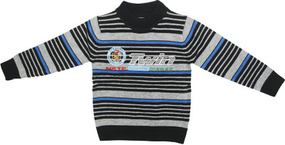 23% OFF on Camey Striped Round Neck Casual Baby Boy's Sweater