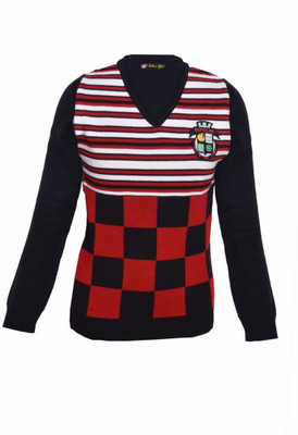 25% OFF on Yellow Apple Self Design V-neck Casual Boy's Sweater