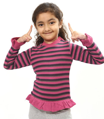 40% OFF on Bio Kid Striped Round Neck Casual Baby Girl's Sweater 40% OFF on Bio Kid Striped Round Neck Casual Baby Girl's Sweater