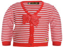 40% OFF on Yellow Apple Striped V-neck Casual Baby Girl's Sweater