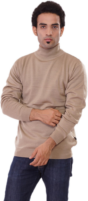 Pierre Carlo Solid Turtle Neck Casual Men's Sweater - SWTEY9UHD83ZNFSC