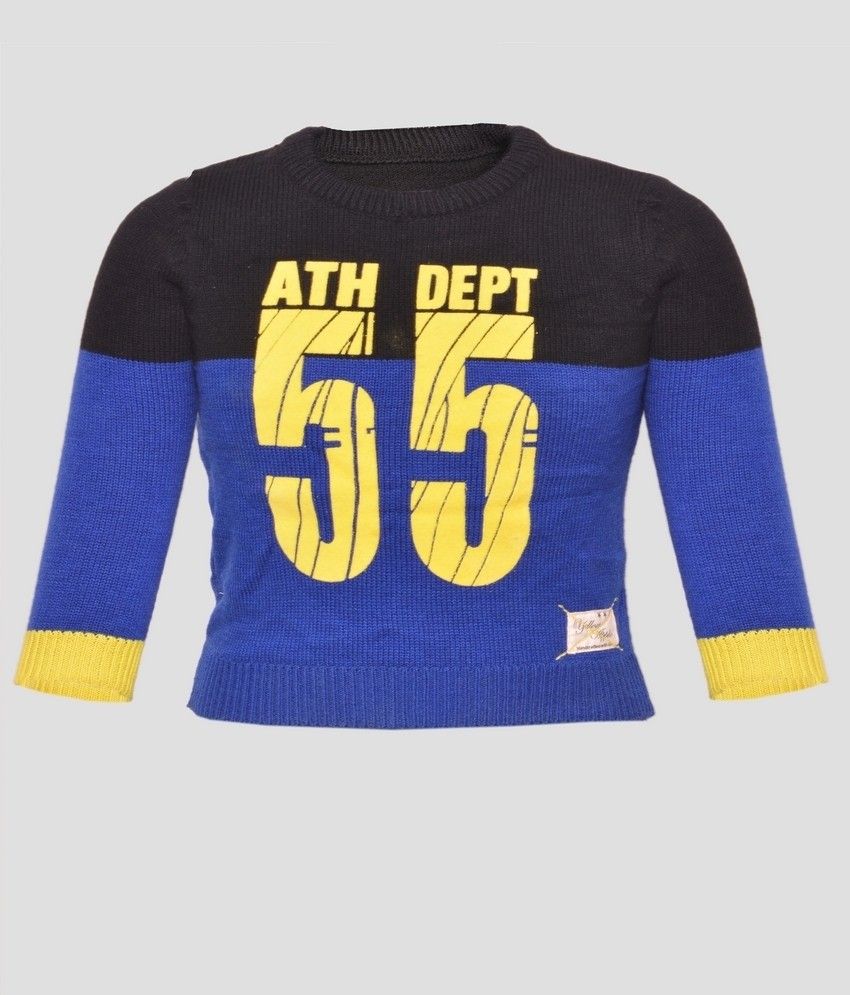 25% OFF on Yellow Apple Solid Round Neck Casual Boy's Sweater