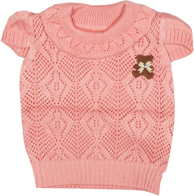 18% OFF on Camey Self Design Round Neck Casual Baby Girl's Sweater 18% OFF on Camey Self Design Round Neck Casual Baby Girl's Sweater