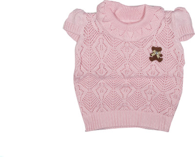 18% OFF on Camey Self Design Round Neck Casual Baby Girl's Sweater 18% OFF on Camey Self Design Round Neck Casual Baby Girl's Sweater