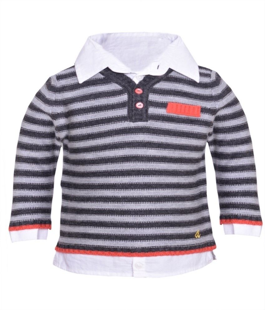 40% OFF on Yellow Apple Solid V-neck Casual Baby Boy's Sweater 40% OFF on Yellow Apple Solid V-neck Casual Baby Boy's Sweater