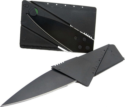 Skys&Ray Card Pattern Knife 1 Tool Multi-utility Swiss Knives (Black)